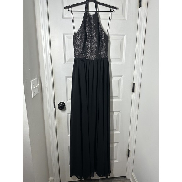 Dress the Population Women's Farah Halter Gown Sheer Dress XS NWOT - Picture 4 of 7